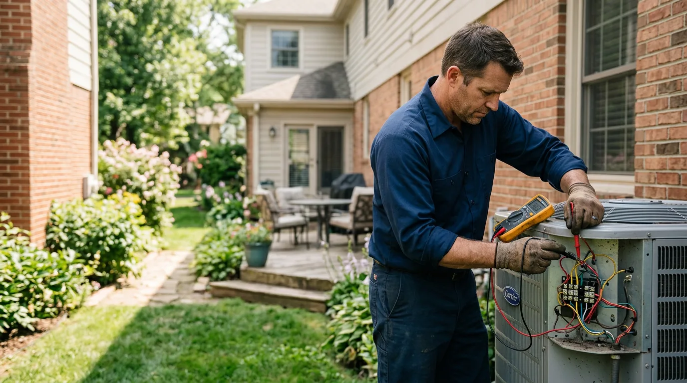 HVAC technician working near Rixeyville, VA